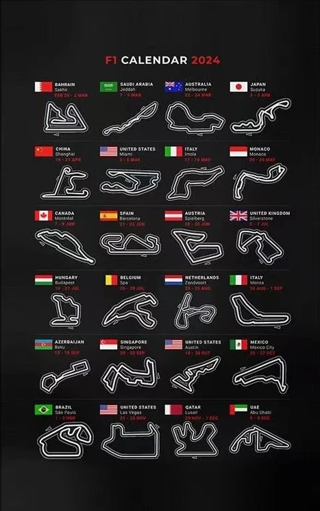 F1 Календар