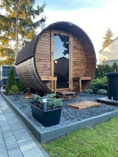 IVA SAUNA &ndash; Barrel 2.0 m + terrace 0.4 m