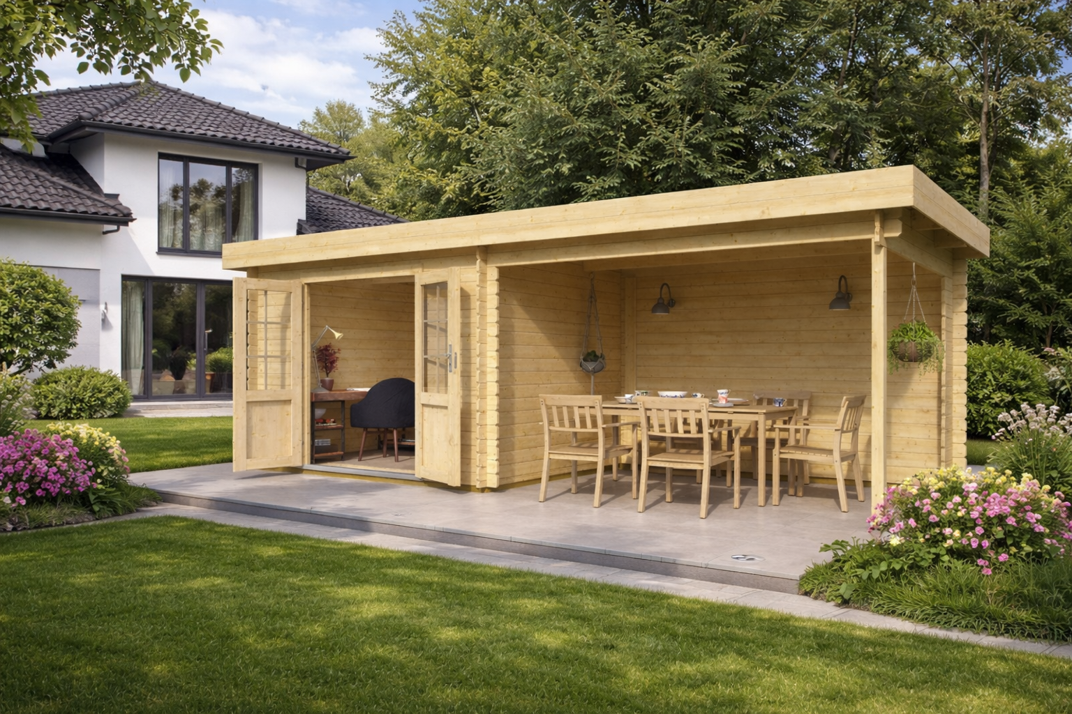 IVA GARDEN HOUSE 220 × 280 – компактна сглобяема дървена градинска къща | IVASTROY 2006