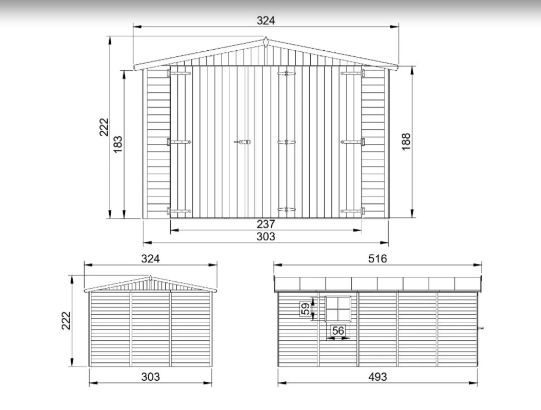 Дървени гаражи и навеси IVA COMFORT | Сглобяеми конструкции | IVASTROY 2006