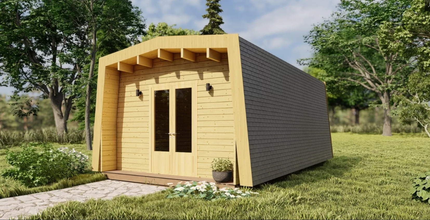 Дървени сглобяеми къщи – цени и модели | IVASTROY 2006