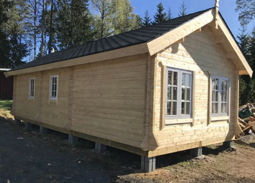 IVA HOUSE SOLID 70 COMFORT – сглобяема дървена къща 35.7 m² flat-pack | IVASTROY 2006