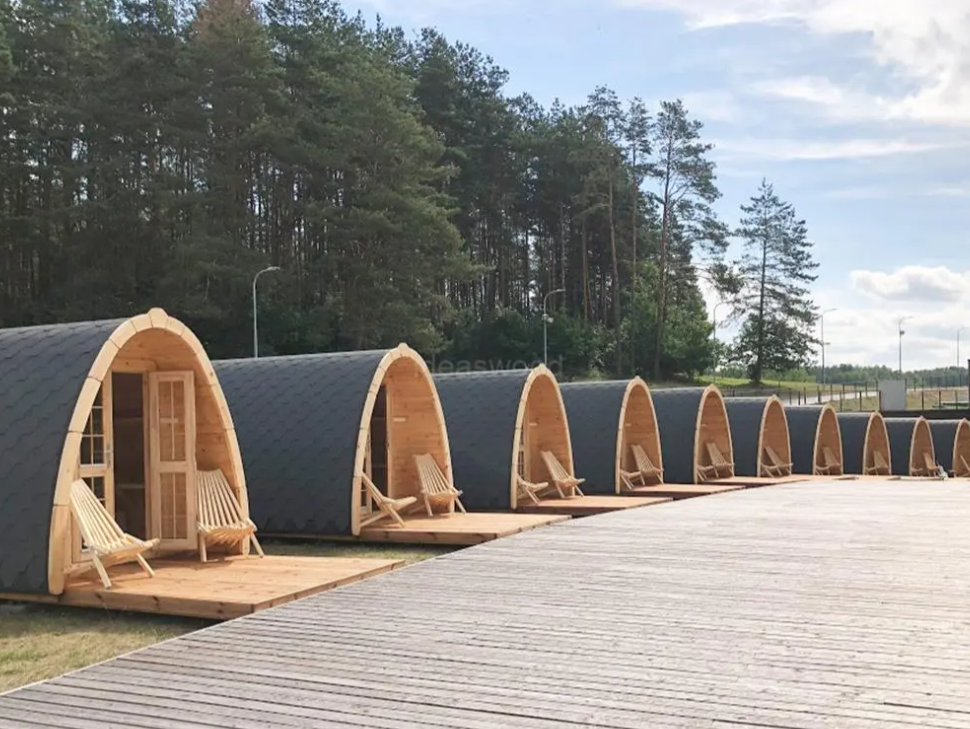 Сглобяемо дървено бунгало IVA HOUSE 2.4 × 3.0 m | Изолирано глемпинг решение – IVASTROY 2006