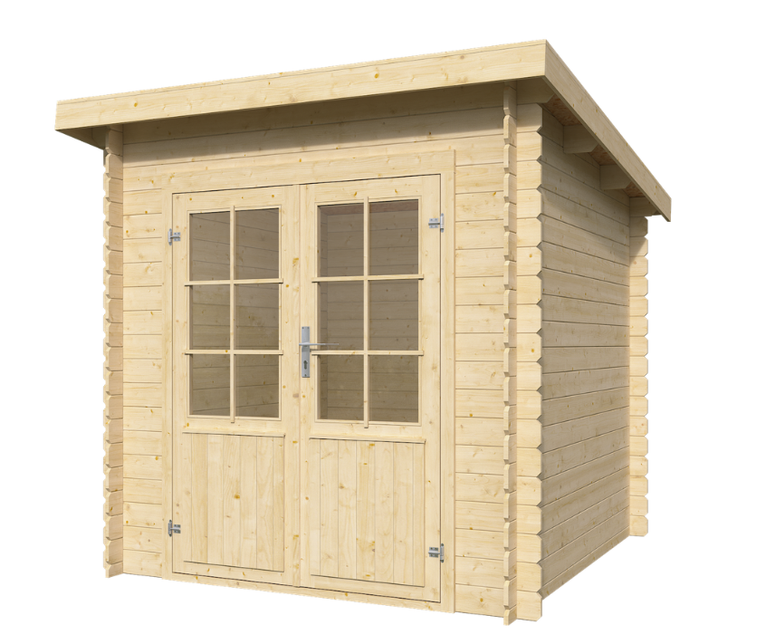 IVA GARDEN HOUSE LA 200 × 200 cm – компактна сглобяема дървена градинска къща за двор | IVASTROY 2006