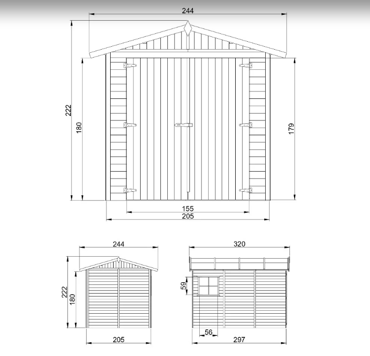 Дървени гаражи и навеси IVA COMFORT | Сглобяеми конструкции | IVASTROY 2006