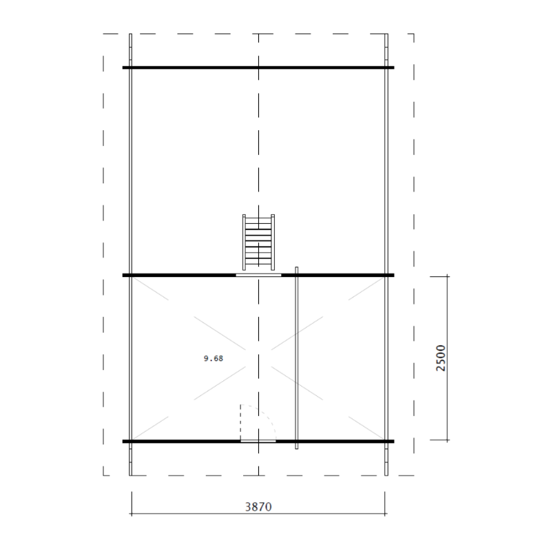 IVA HOUSE LOFT 40 – сглобяема дървена къща 31.39 m² | IVASTROY 2006