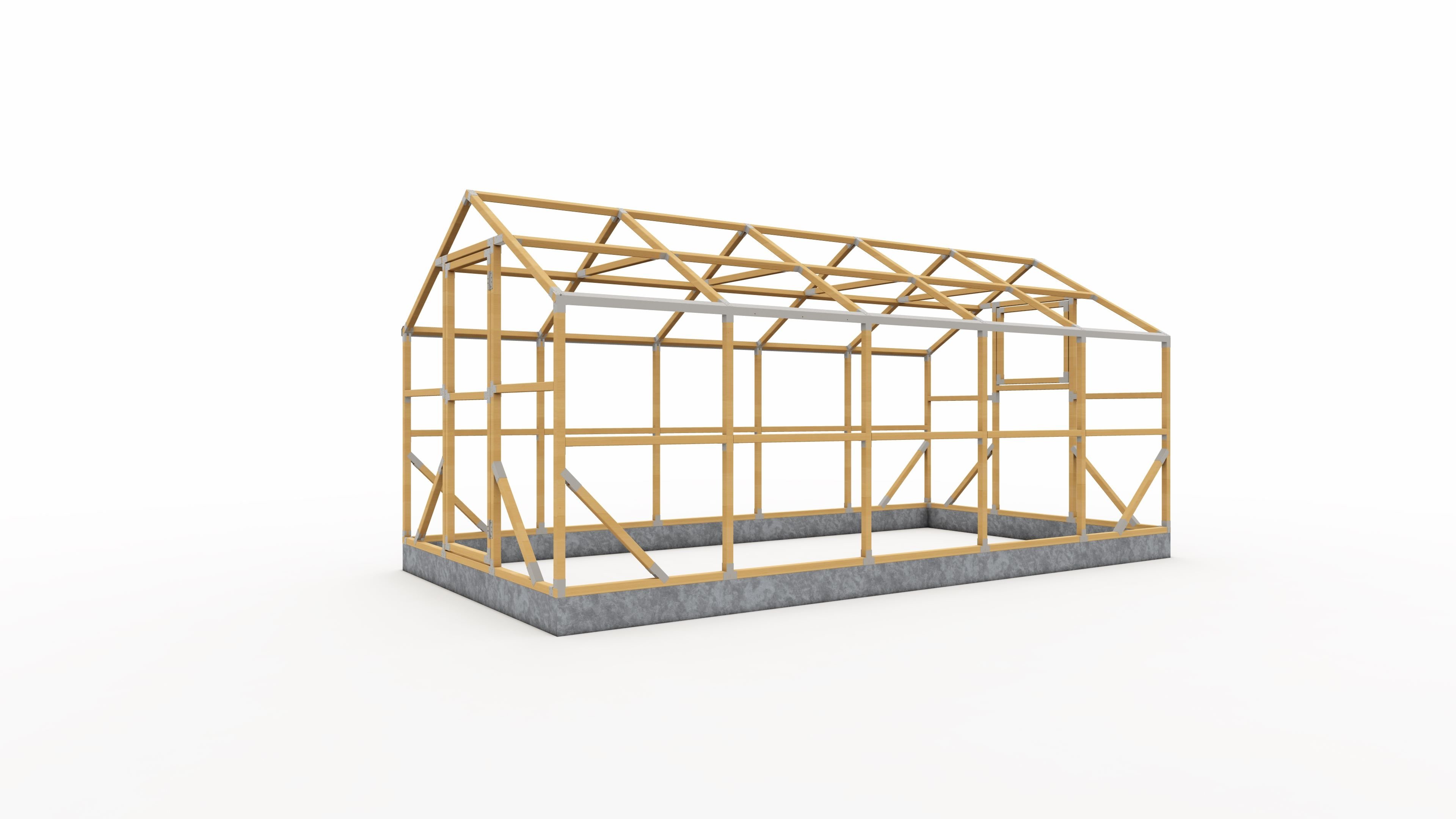 Дървена оранжерия IVA CASA 260 PRO – сглобяем комплект за градина | IVASTROY 2006