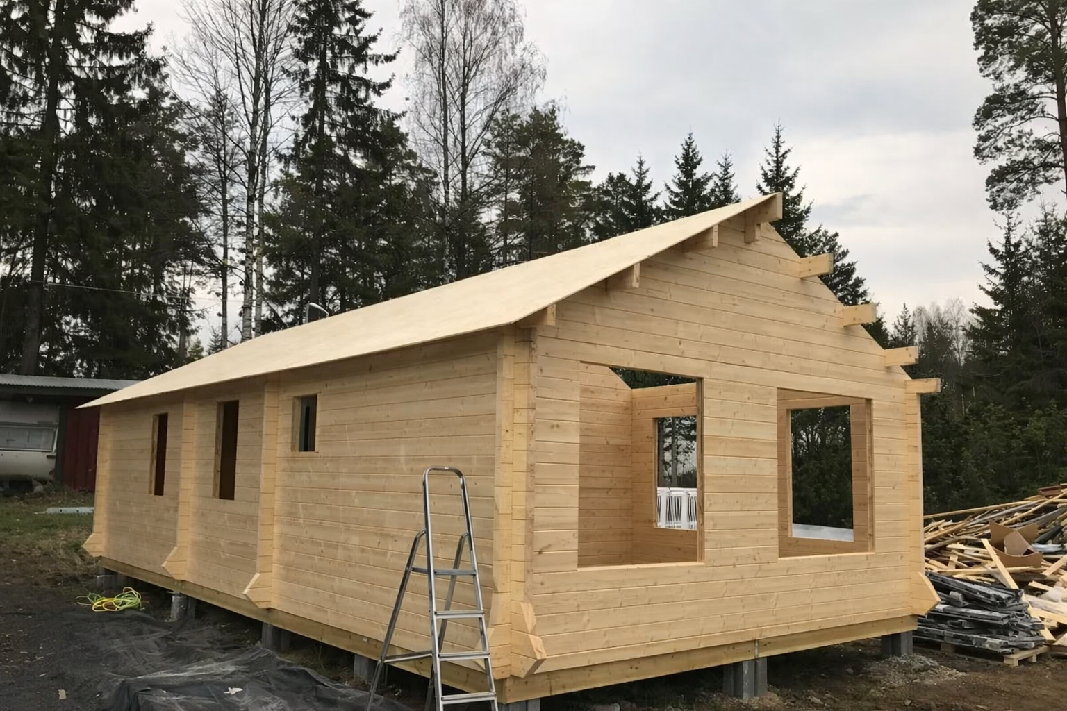 IVA HOUSE SOLID 70 COMFORT – сглобяема дървена къща 35.7 m² flat-pack | IVASTROY 2006