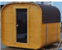 IVA SAUNA Quadro MINI 1.8 m – компактна квадратна външна дървена сауна