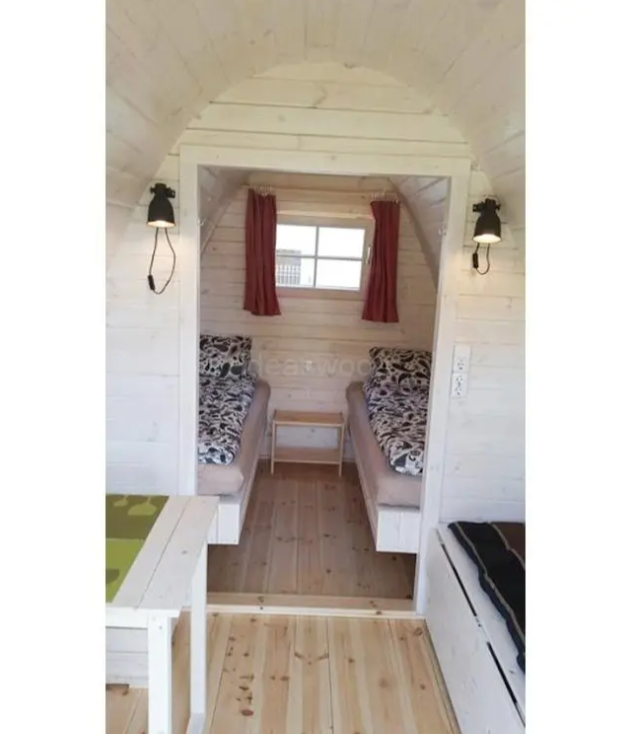 Сглобяемо дървено бунгало IVA HOUSE 2.4 × 3.0 m | Изолирано глемпинг решение – IVASTROY 2006