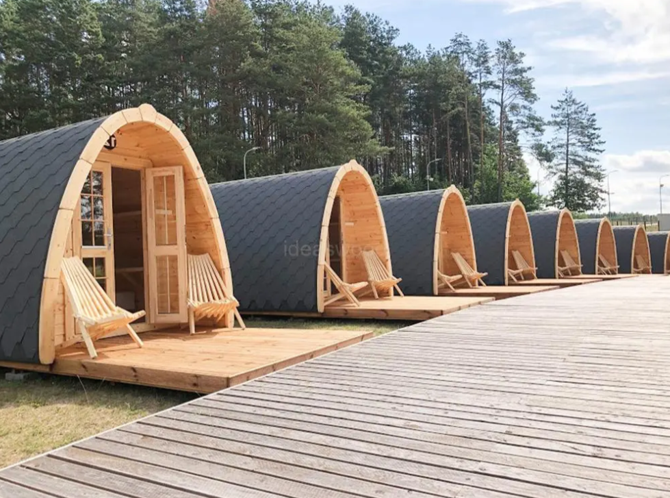 Сглобяемо дървено бунгало IVA HOUSE 2.4 × 3.0 m | Изолирано глемпинг решение – IVASTROY 2006