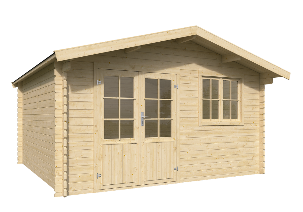 IVA GARDEN HOUSE INES 380 × 380 cm – сглобяема дървена градинска къща за двор | IVASTROY 2006