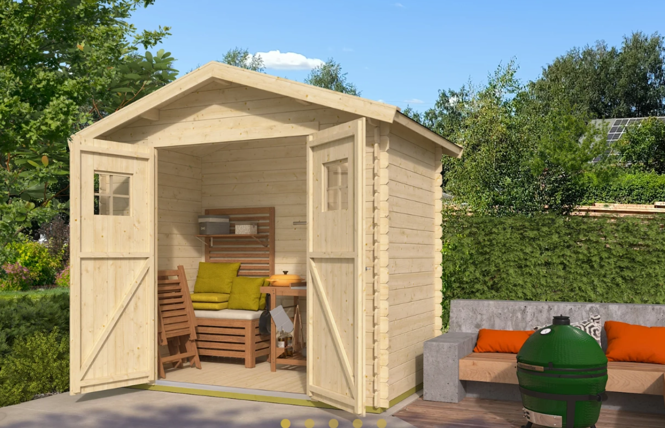 IVA STORAGE 248 PRO &ndash; сглобяем дървен навес за градина (3.28 m²)