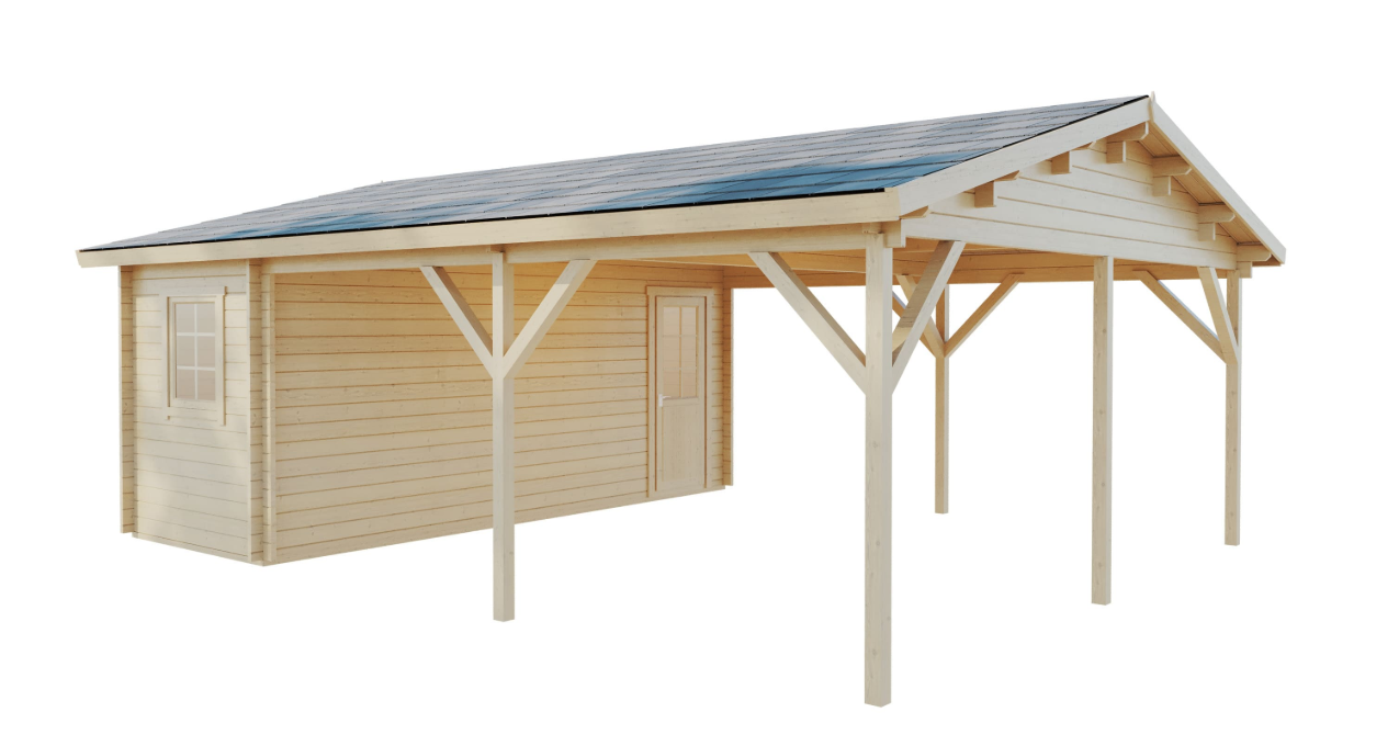 Дървени гаражи и навеси IVA COMFORT | Сглобяеми конструкции | IVASTROY 2006