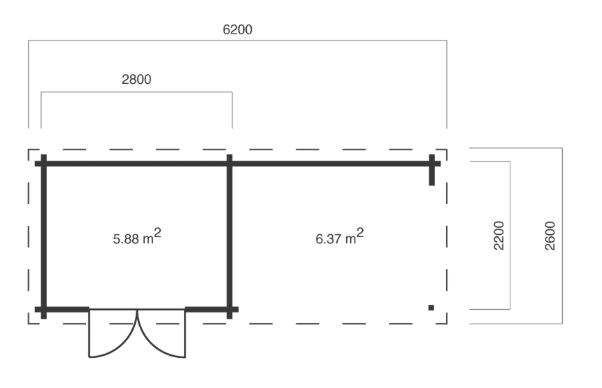 IVA GARDEN HOUSE 220 × 280 – компактна сглобяема дървена градинска къща | IVASTROY 2006