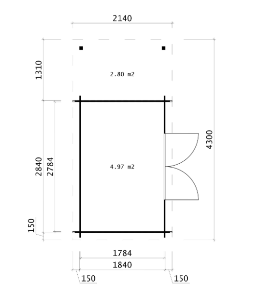 IVA GARDEN HOUSE B – компактна сглобяема дървена градинска къща за двор | IVASTROY 2006