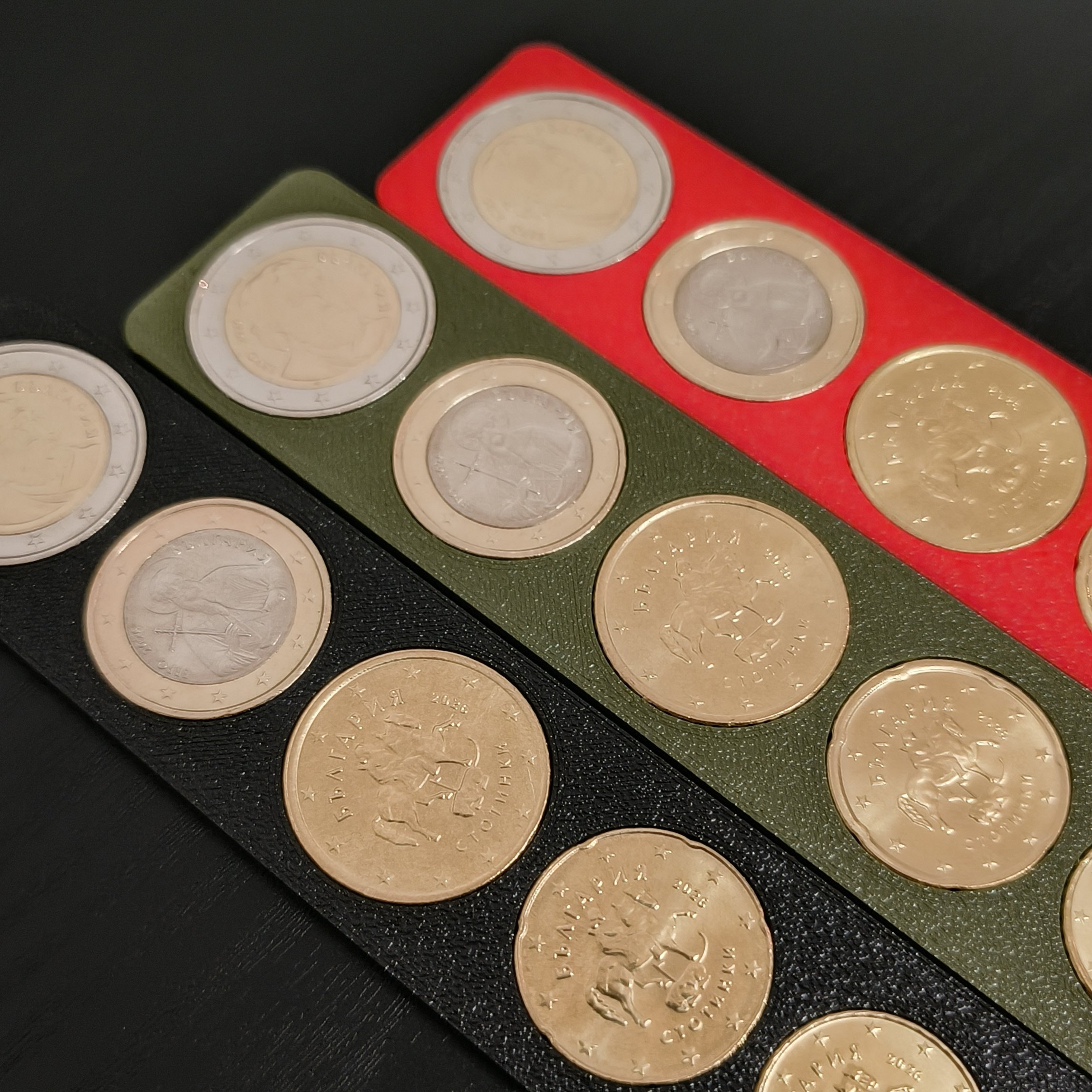 Колекционерска стойка за евро монети от LIMITED3D