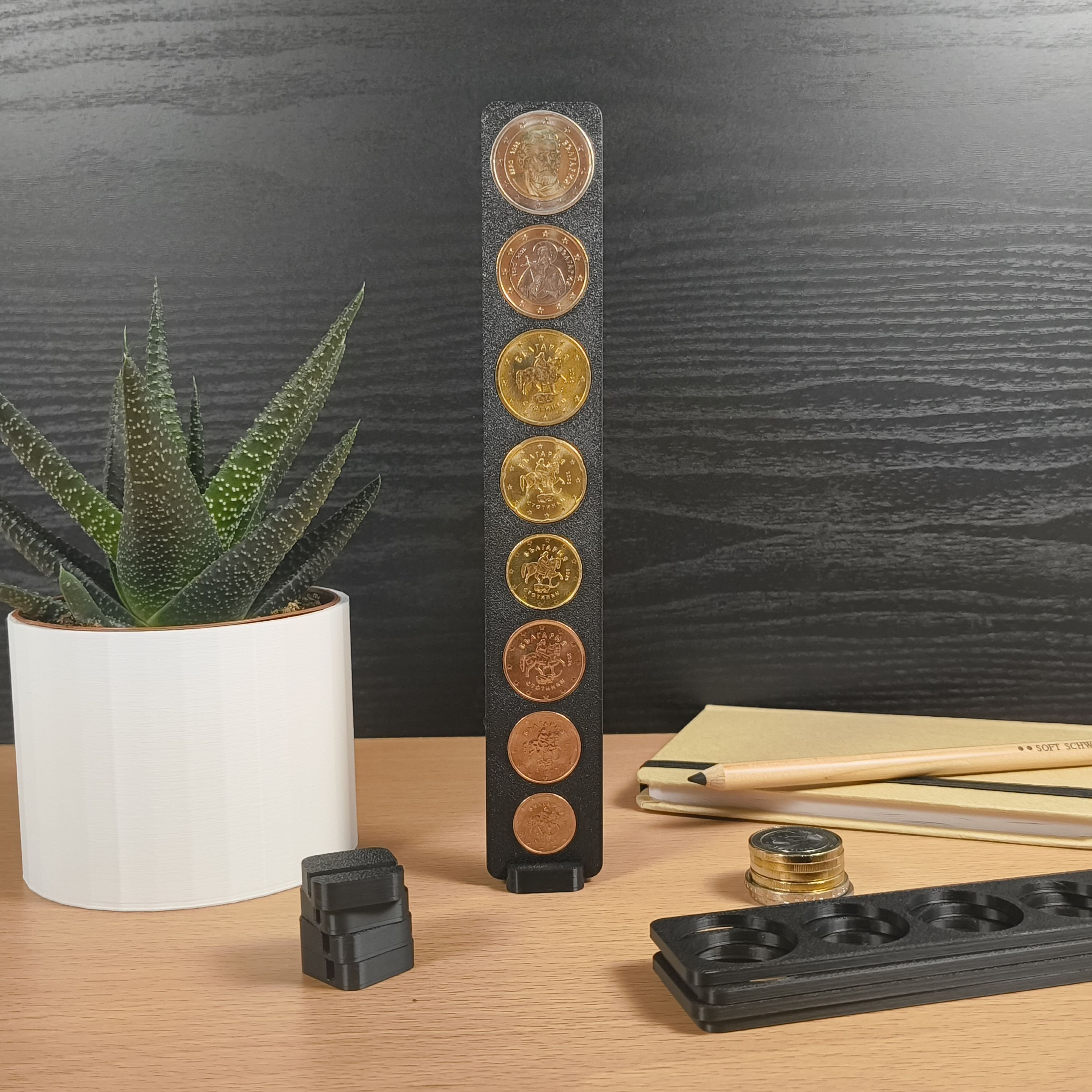 Колекционерска стойка за евро монети от LIMITED3D