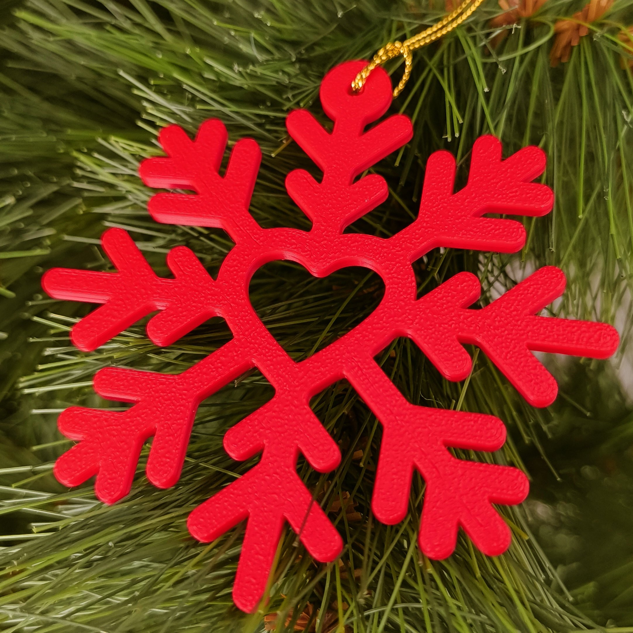 3D принтирани коледни снежинки за елха от Limited3D