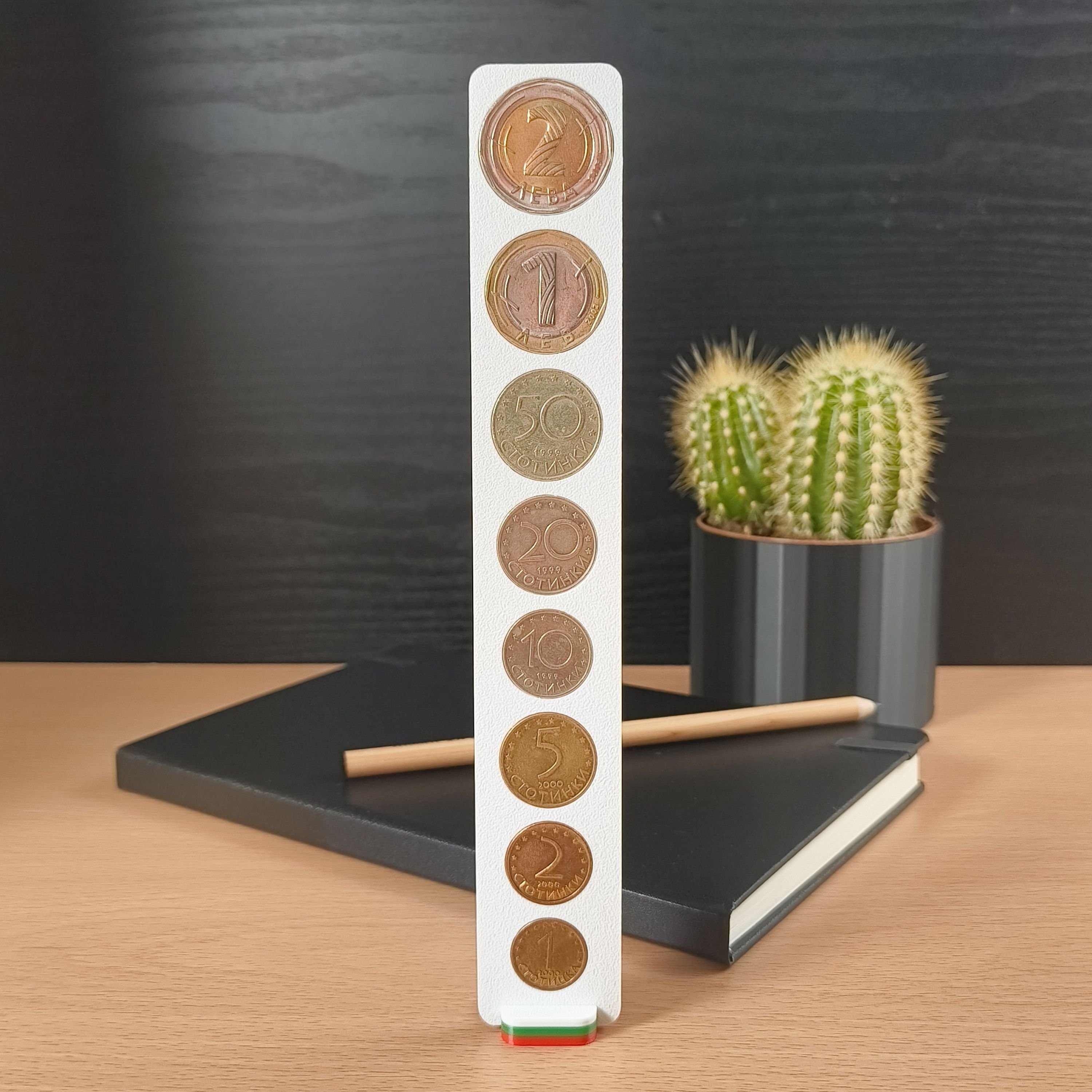 Колекционерска стойка за евро монети от LIMITED3D