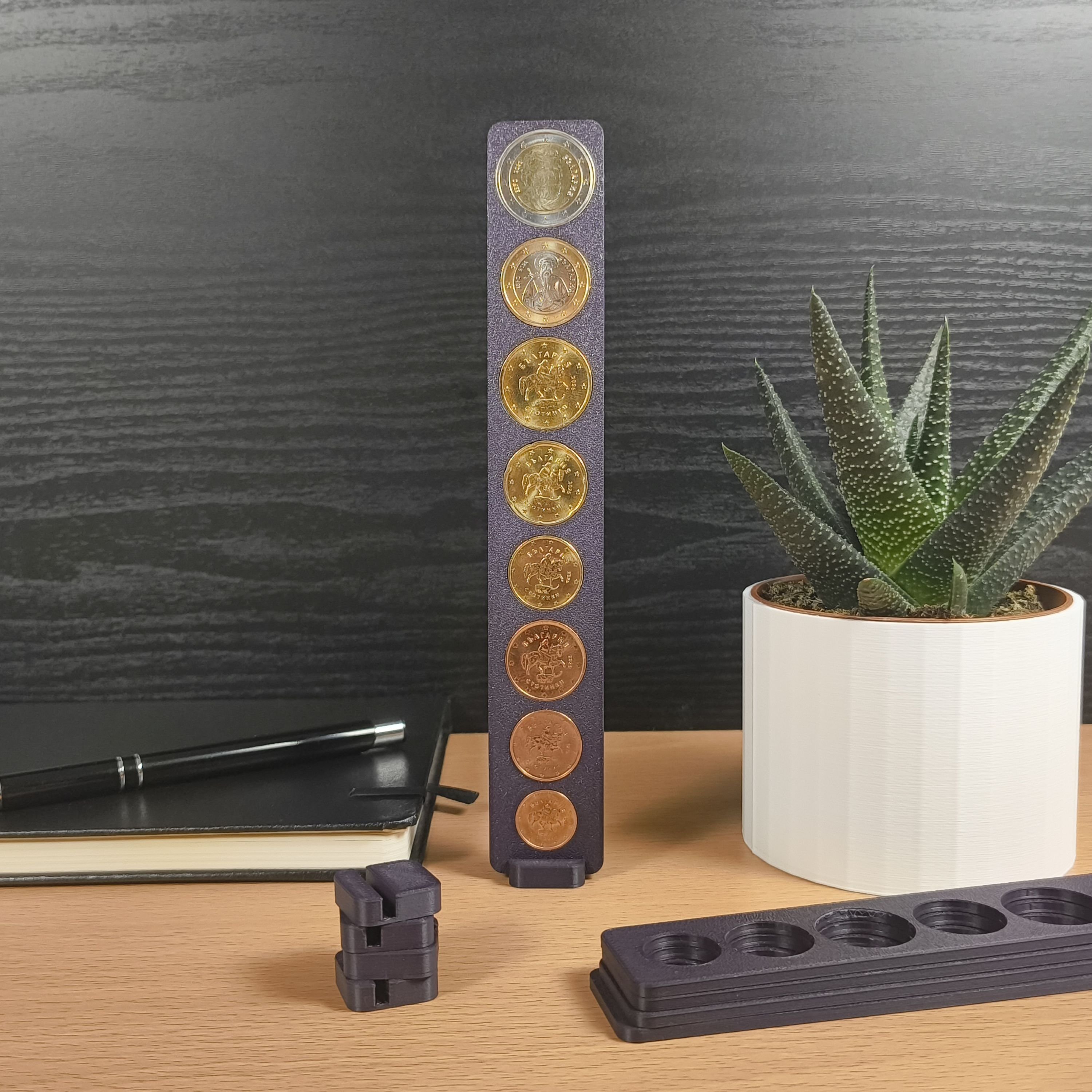 Колекционерска стойка за евро монети от LIMITED3D