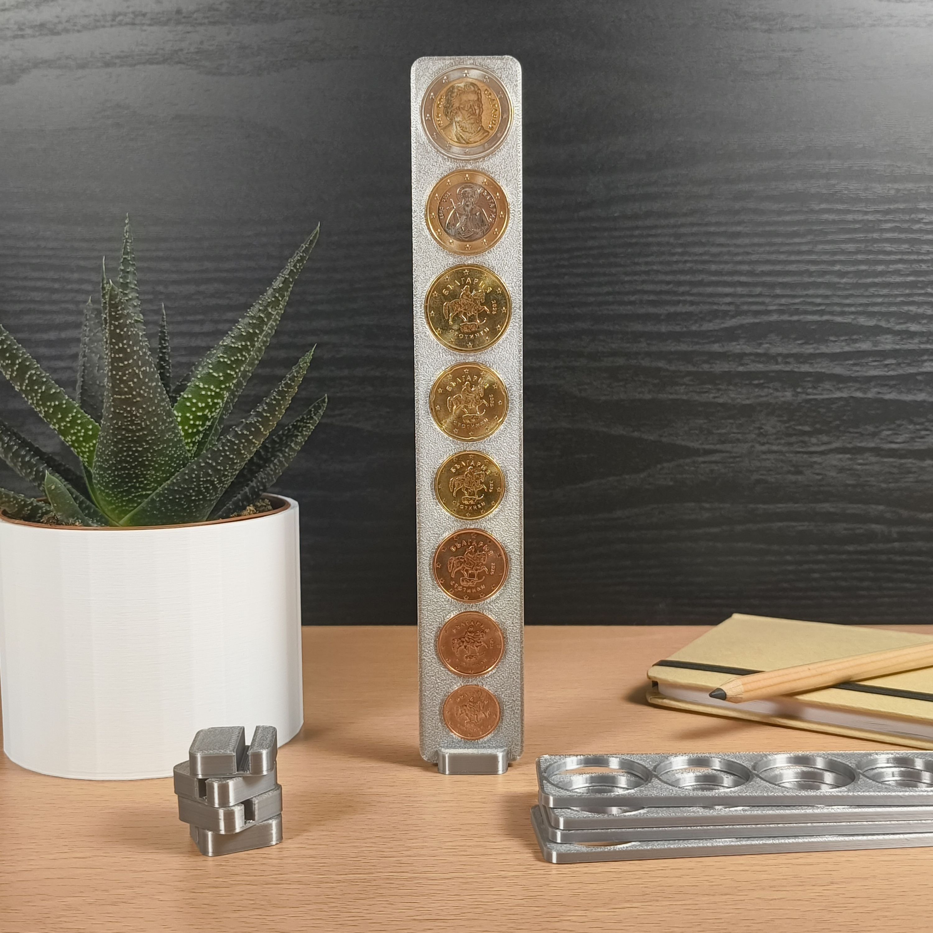 Колекционерска стойка за евро монети от LIMITED3D