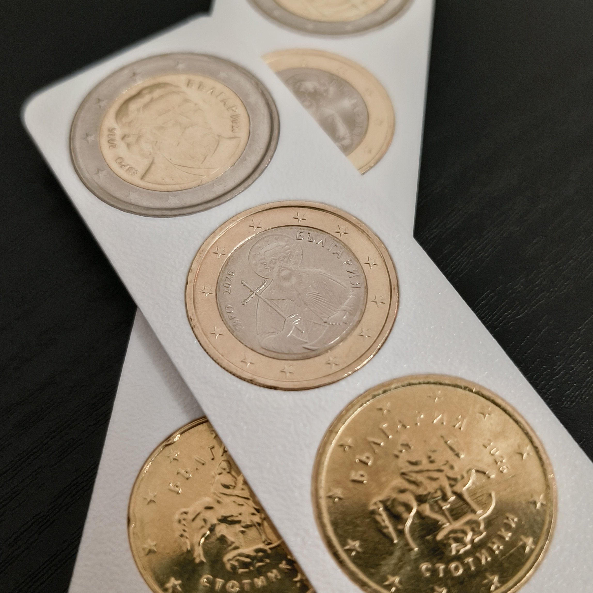 Колекционерска стойка за евро монети от LIMITED3D