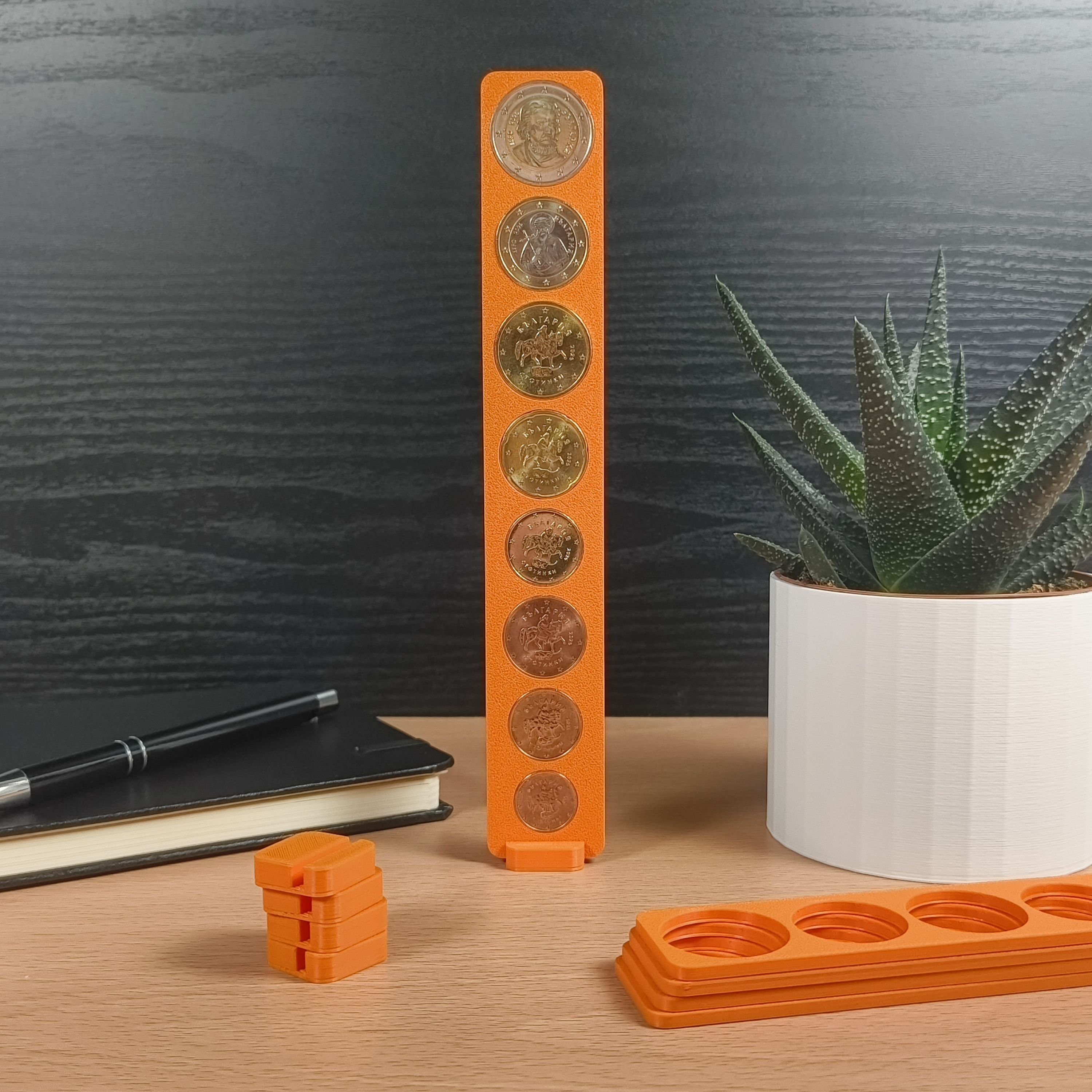 Колекционерска стойка за евро монети от LIMITED3D