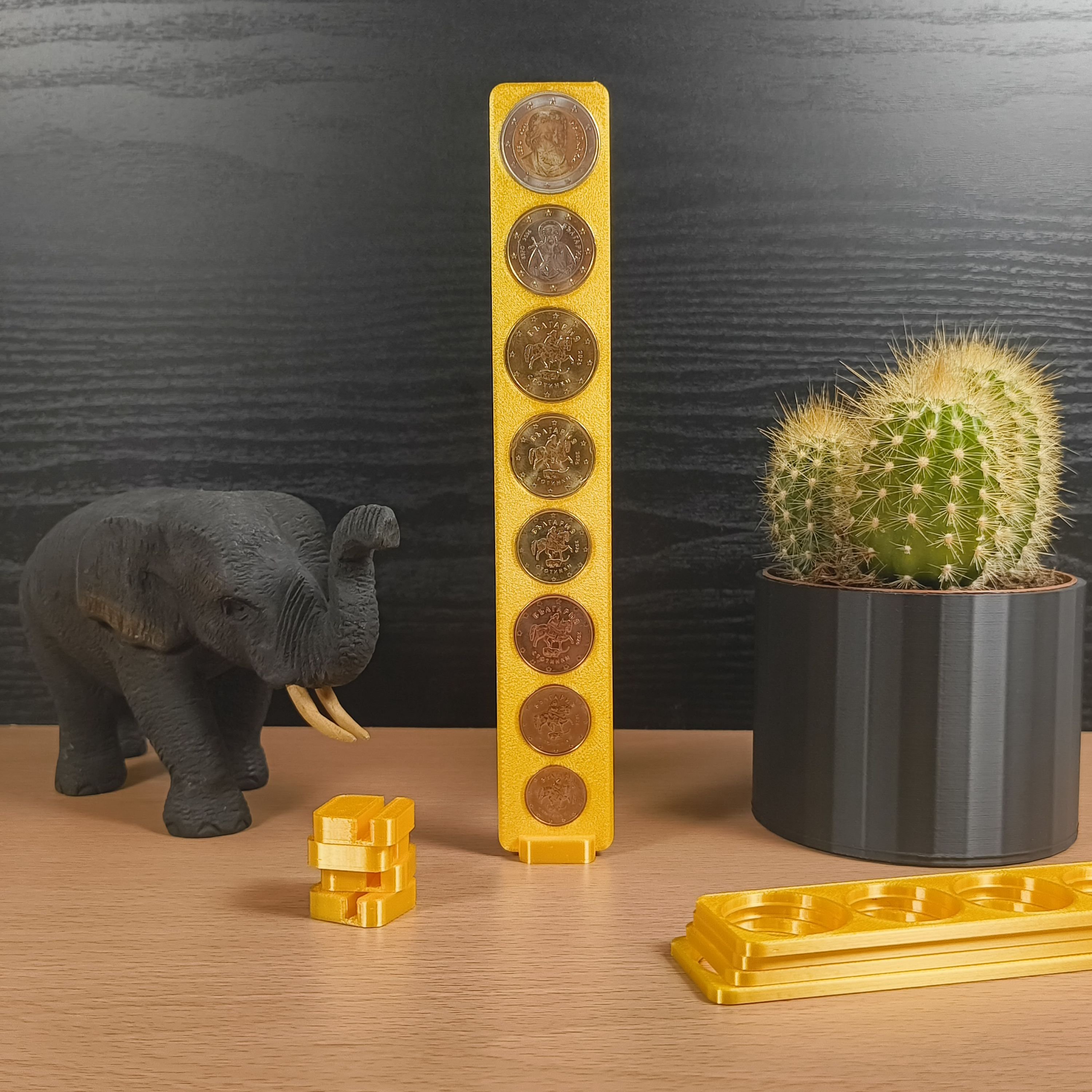 Колекционерска стойка за евро монети от LIMITED3D