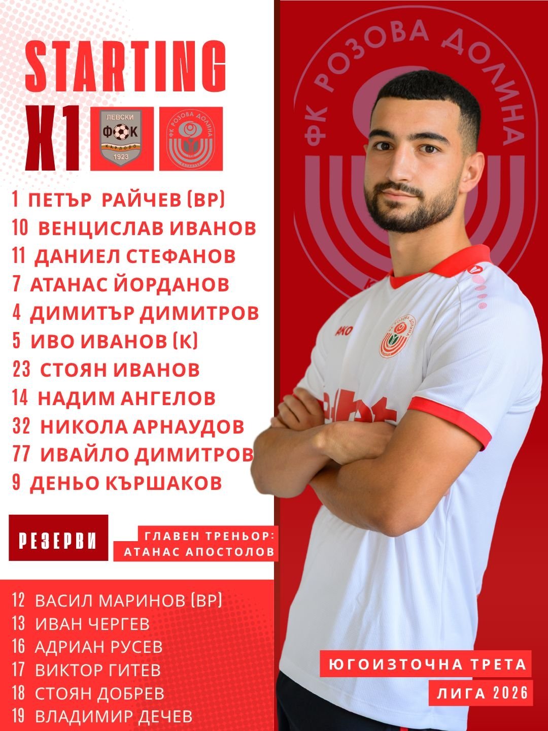 28 кръг: Левски (Карлово) - Розова долина (Казанлък)