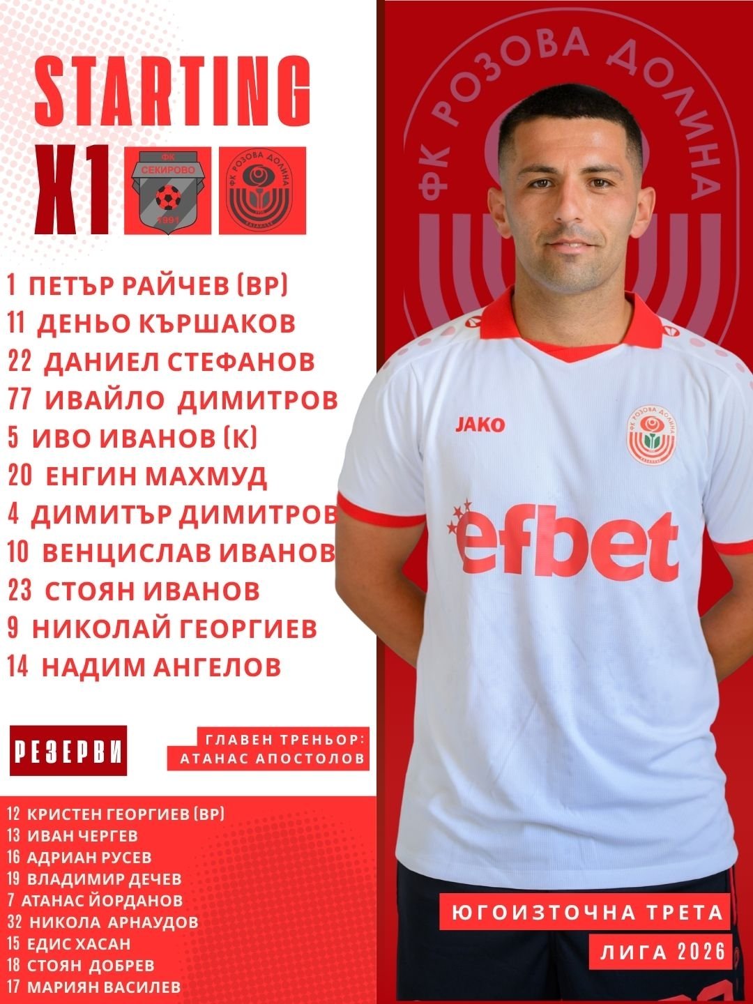 24 кръг: Секирово (Раковски) - Розова долина (Казанлък)