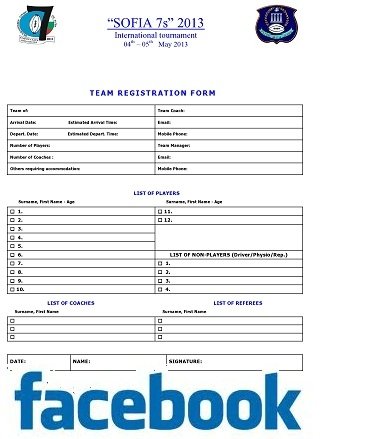 Registration form