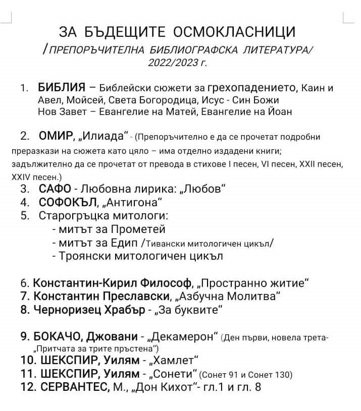 СЛЕД VII КЛАС