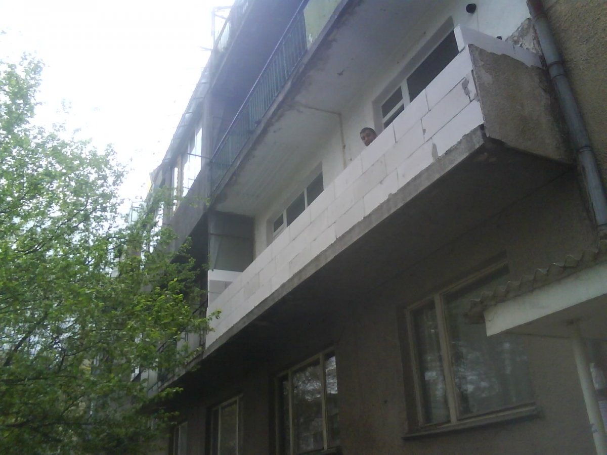 зидане , покриване , усвояване и присвояване на тераси и балкони